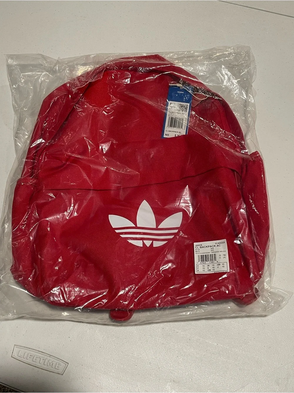 NEW w Tags! Adidas Adicolor Classic Red White Backpack Athletic Streetwear Gym